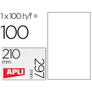 APLI ETIQUETA IMPRESORA 210x297mm 1x100-PACK 01281